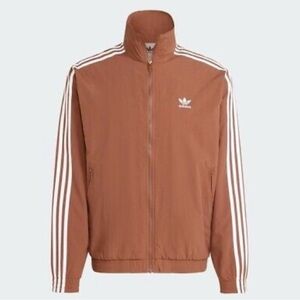 Adidas Track Jacket Men’s Size XL - Preloved Brown